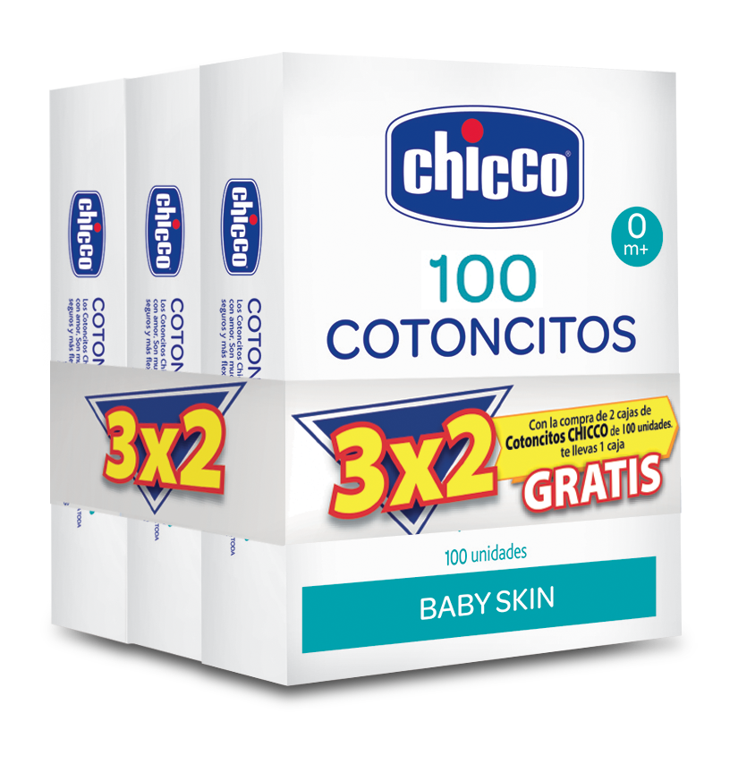 Hisopos Chicco 100uds 3×2