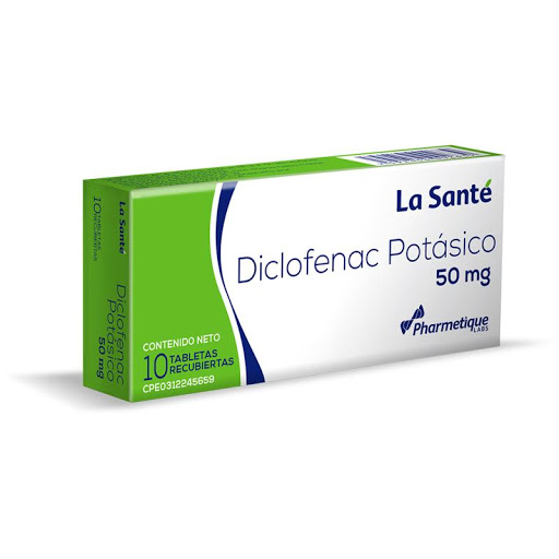 Diclofenac Potásico La Santé 50mg 10 Tabletas