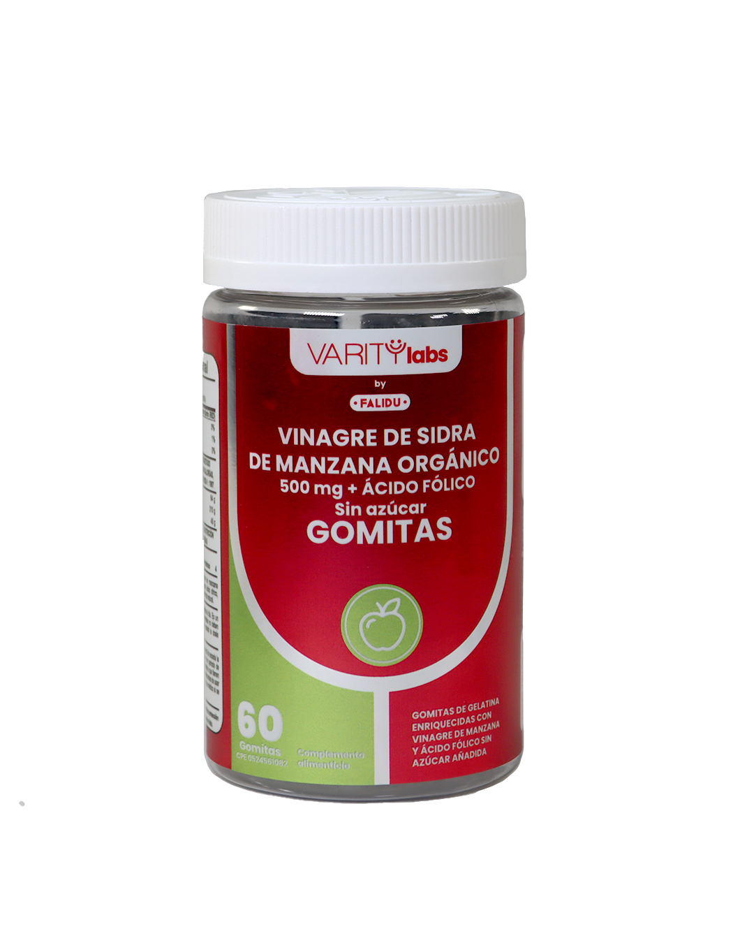 Vinagre de Sidra de Manzana + Ácido Fólico 60 gomitas