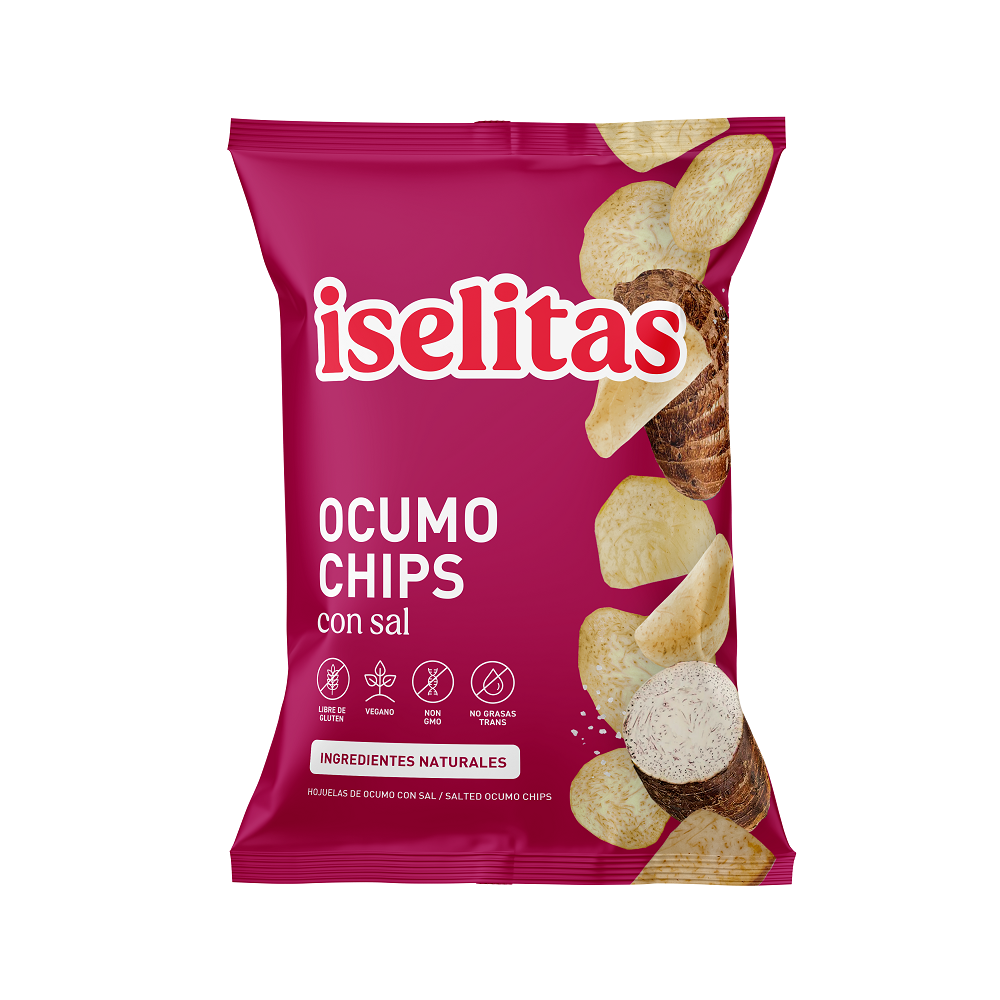 Ocumo Chips con Sal Iselitas 180g