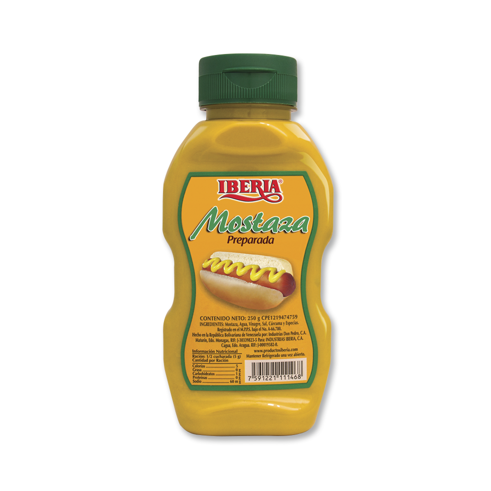Mostaza Preparada Iberia 250g