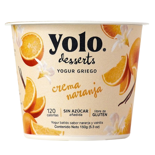 Yogurt Griego Yolo de Crema de Naranja 150g