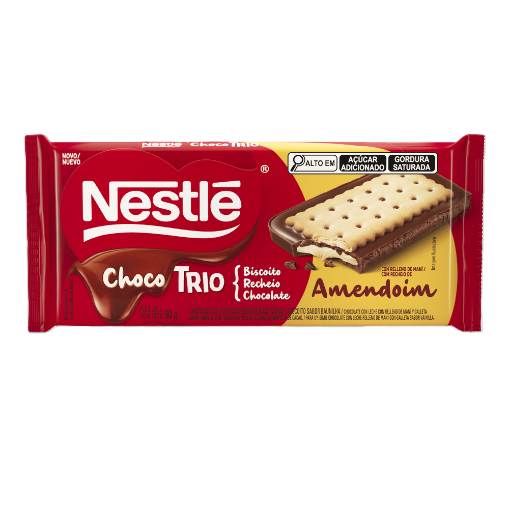 Chocolate Choco Trio Maní Nestle 90g