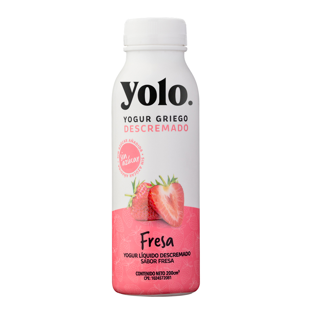 Yogurt Yolo Descremado Fresa 200ml