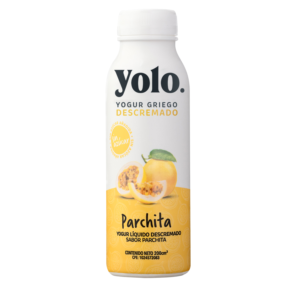 Yogurt Yolo Descremado Parchita 200ml
