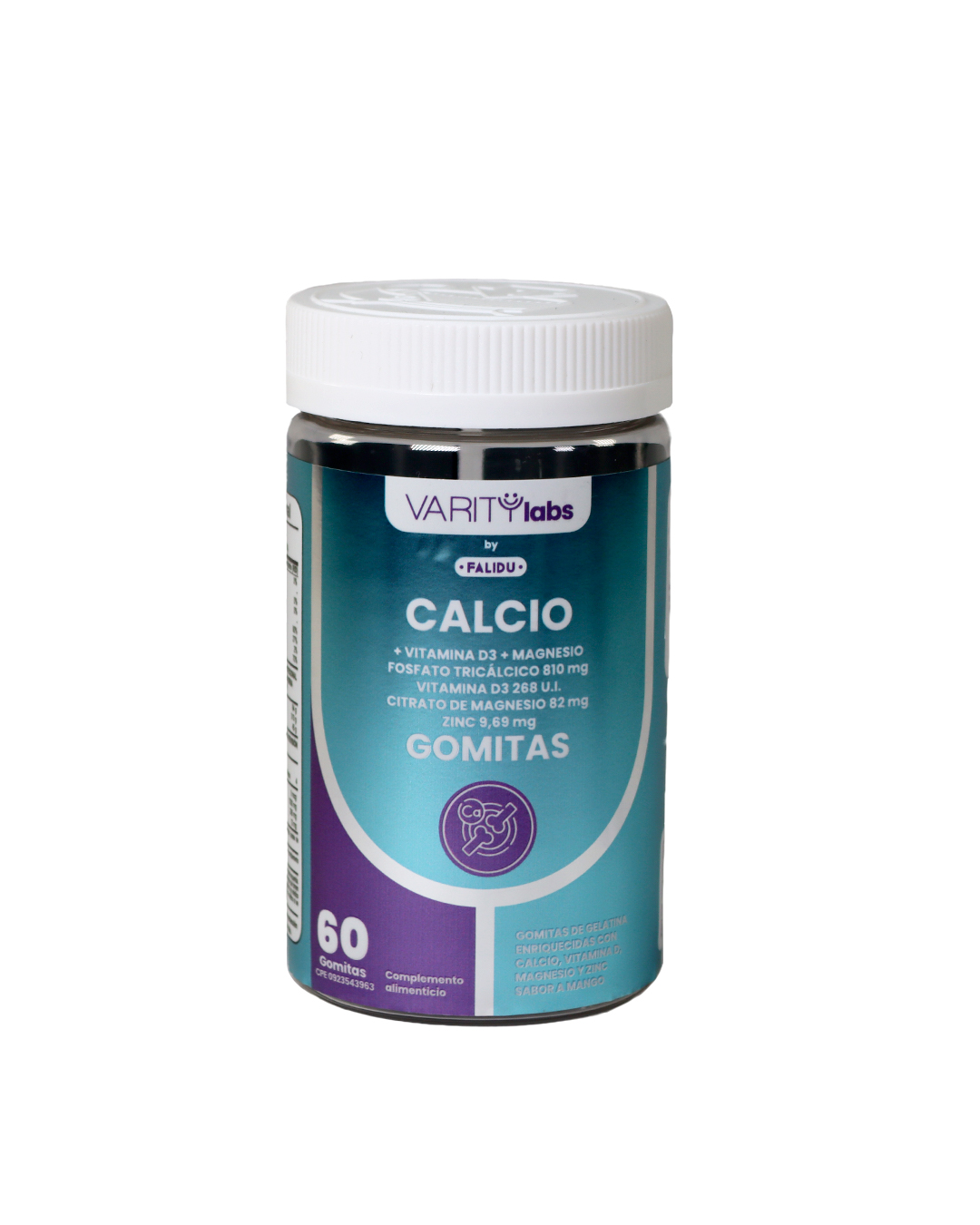 Calcio + Vitamina D3 Falidu 60 Gomitas