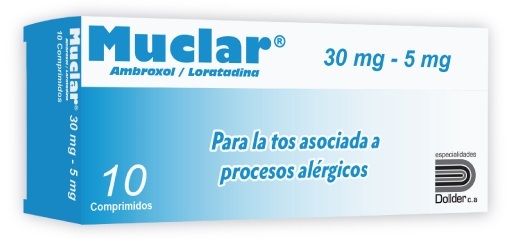 Ambroxol + Loratadina Muclar 30mg/5mg x 10 Comprimidos